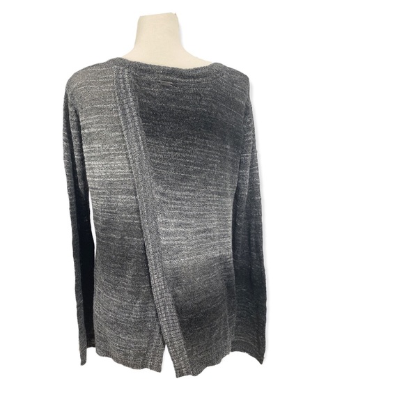 Prana Julien Ombre Split Back Sweater Gray L - Picture 4 of 7